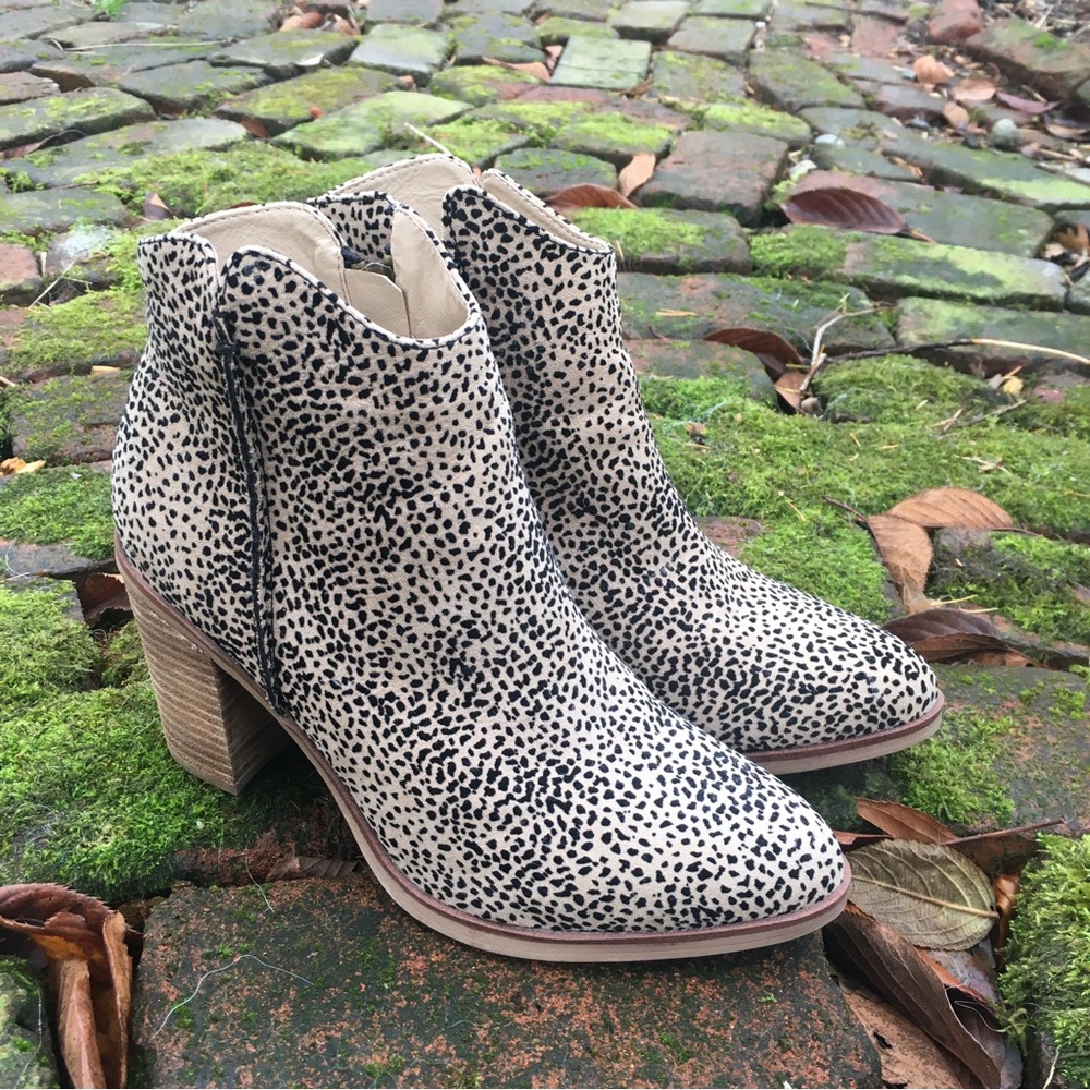 MIA Black and White Ankle Boots